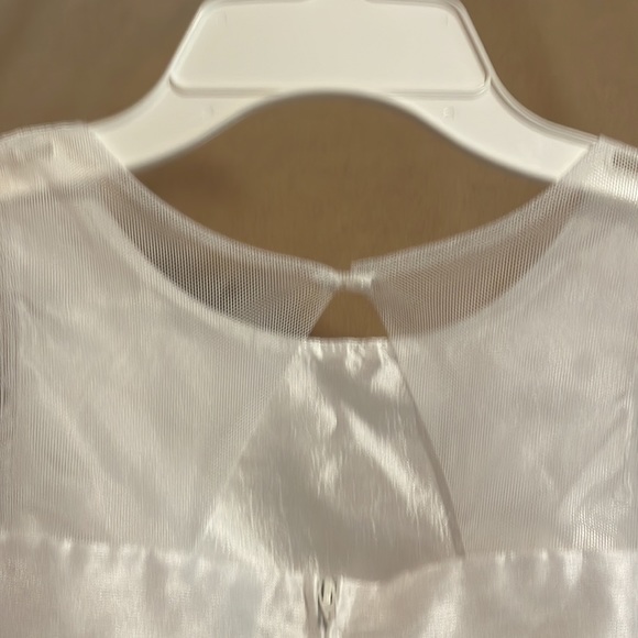 Zunie Girls Formal White Dress sz 7 Nordstrom - Picture 7 of 9